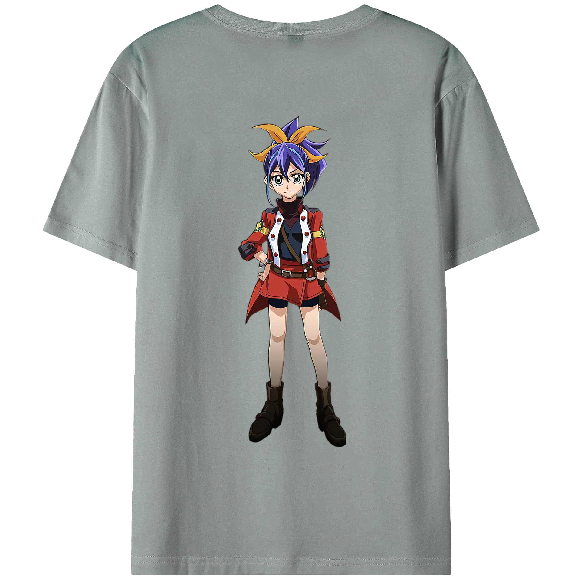 （画像用） 遊☆戯☆王 Yu-Gi-Oh! 綿100％ メンズ半袖Tシャツ（バックプリント） 通気性